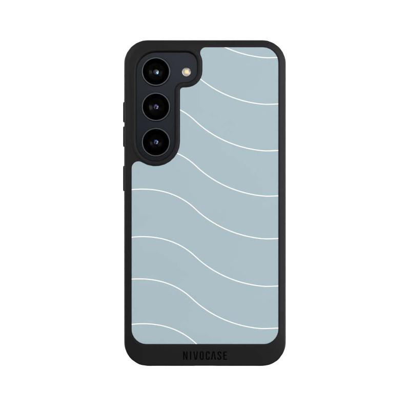 Galaxy S23 NIVOpure Trendy Lines White Green