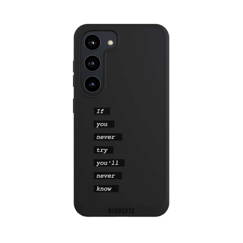 Samsung Galaxy S23 NIVOpure If You Try Black Transparent