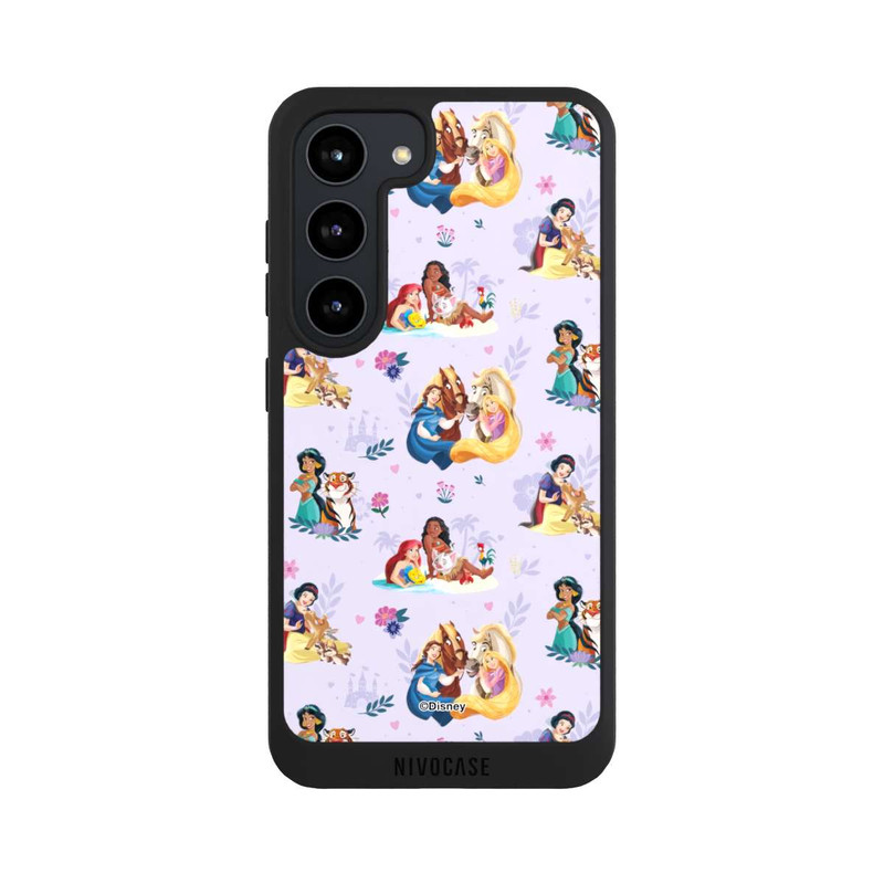 Galaxy S23 NIVOpure Princess Floral Pattern Purple