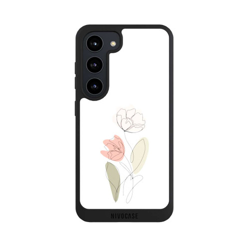 Samsung Galaxy S23 NIVOpure Blume Line Art Beige
