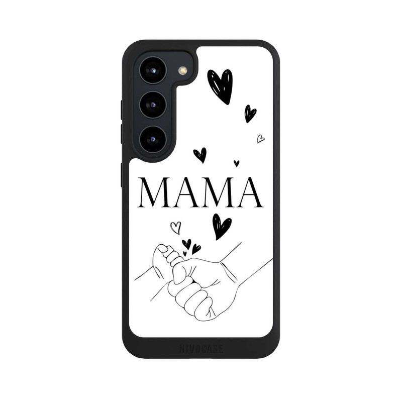 Galaxy S23 NIVOpure Mothers Day Line Art Hands Black and White