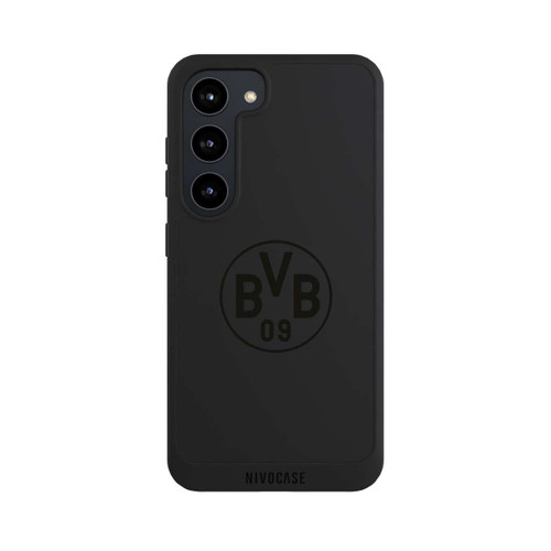 Samsung Galaxy S23 NIVOpure BVB Logo Schwarz Transparent