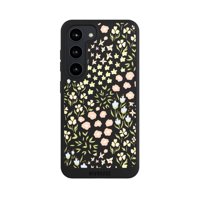 Galaxy S23 NIVOpure Summer Flowers Pattern Pastel Colors Transparent