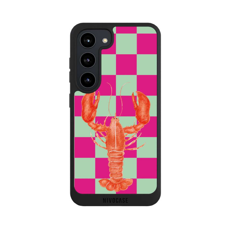 Galaxy S23 NIVOpure Pink Checkers Lobster