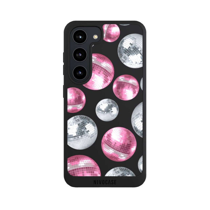 Galaxy S23 NIVOpure Discokugel Show Pink Transparent