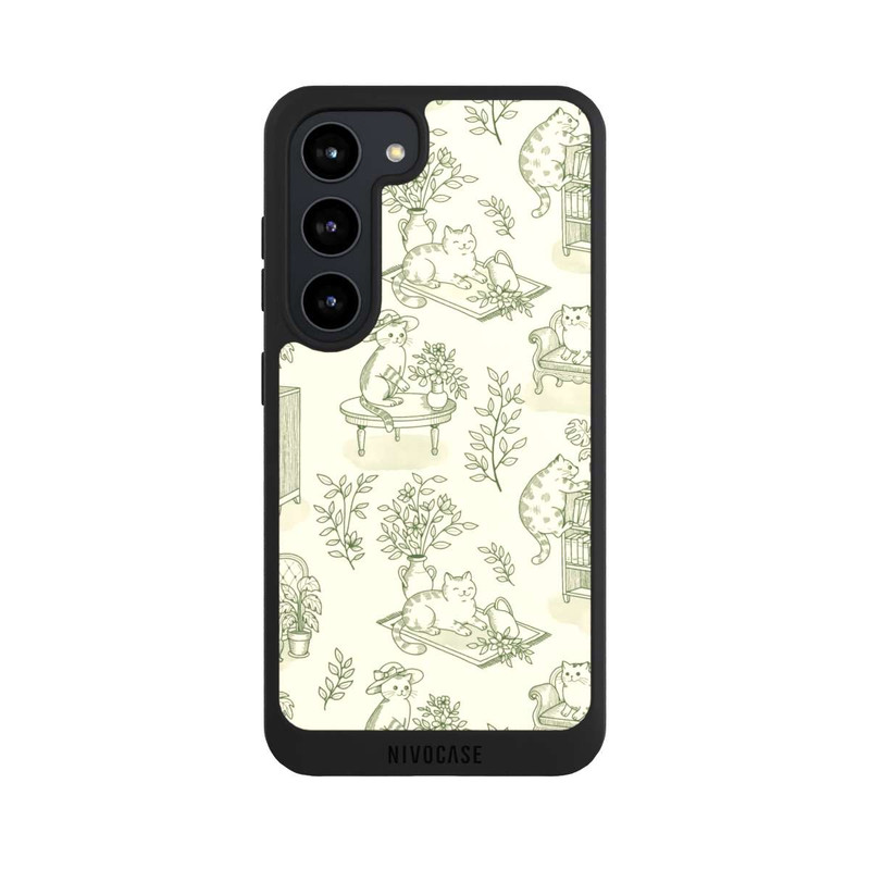 Galaxy S23 NIVOpure Chonky Cats Toile de Jouy