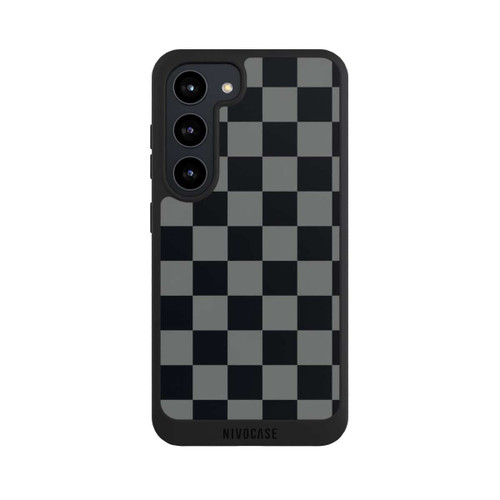 Samsung Galaxy S23 NIVOpure Schachbrett Schwarz Grau