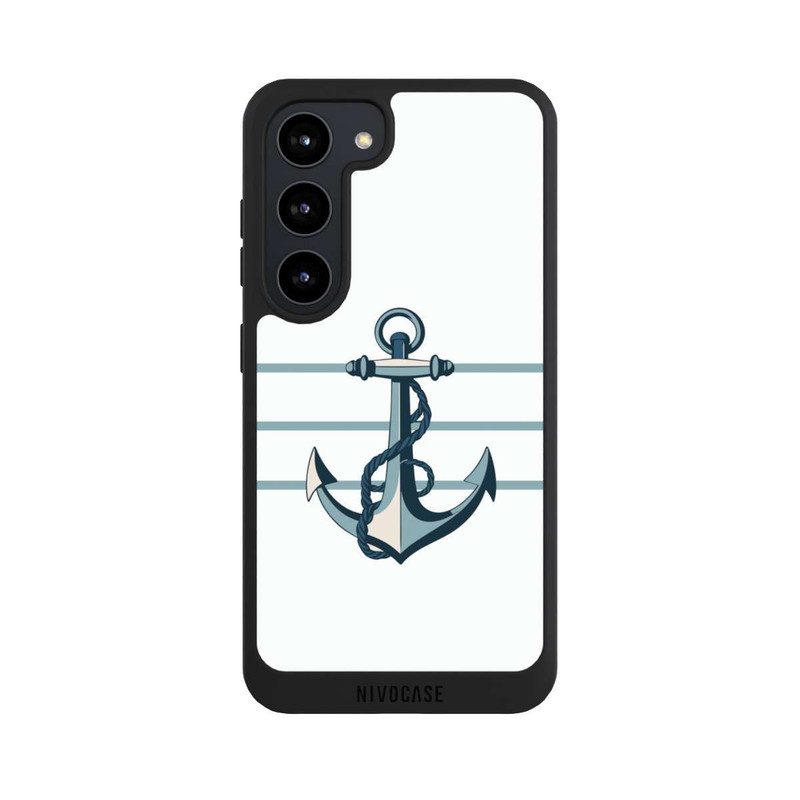 Galaxy S23 NIVOpure Anchor Line White with AI