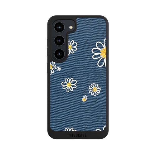 Samsung Galaxy S23 NIVOpure Jeans Flowers Pattern with AI