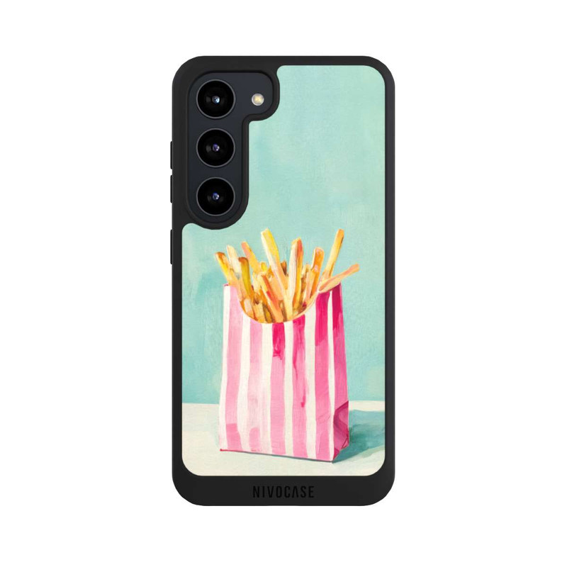 Galaxy S23 NIVOpure Retro Fries Blue Watercolor