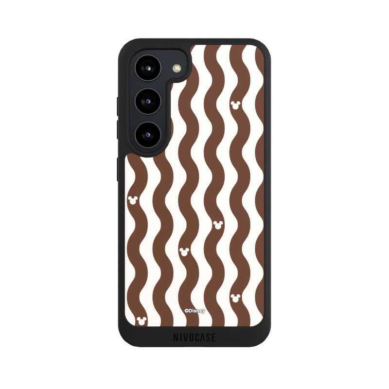 Galaxy S23 NIVOpure Micky Muster Braune Wellen