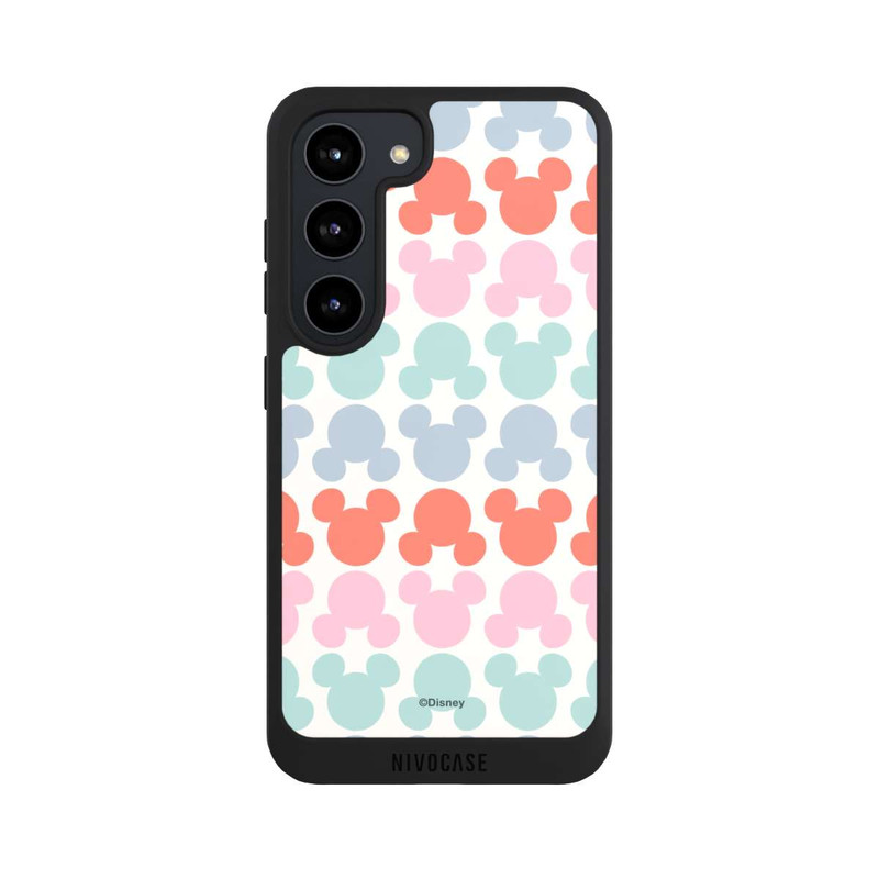Galaxy S23 NIVOpure Disney Mickey Icon Pattern Red and Pink