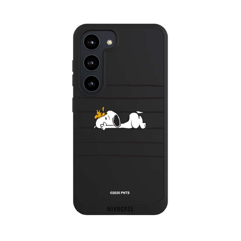 Galaxy S23 NIVOpure Snoopy Woodstock Streifen Peanuts Transparent