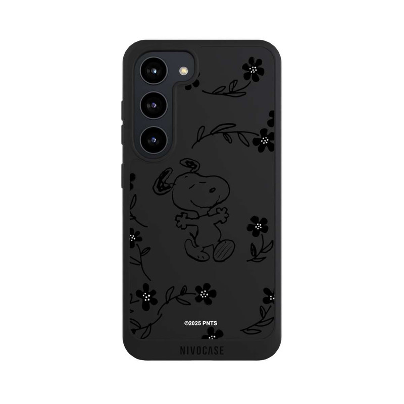 Galaxy S23 NIVOpure Snoopy und Flowers Transparent