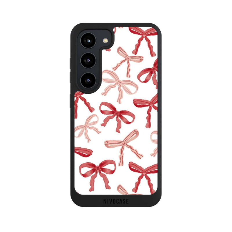 Galaxy S23 NIVOpure Red Bows Pattern