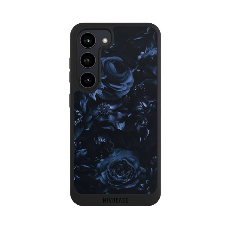 Galaxy S23 NIVOpure Shadow Flowers Blue