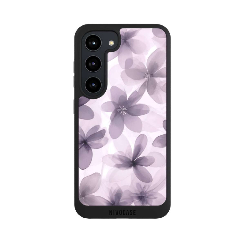 Galaxy S23 NIVOpure Fliederfarbenes Blumenmuster mit KI