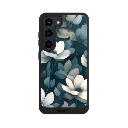Samsung Galaxy S23 NIVOpure Petrolfarbene Negativblumen mit KI