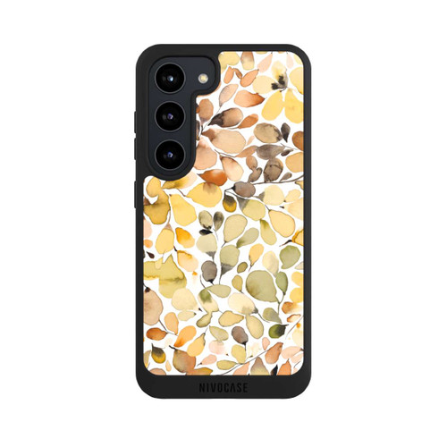 Samsung Galaxy S23 NIVOpure Eukalyptus Aquarellblätter Braun Herbst