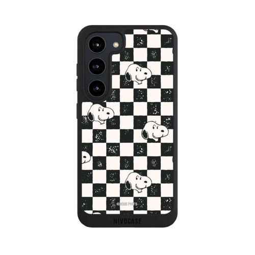 Samsung Galaxy S23 NIVOpure Snoopy Heads Checked Pattern