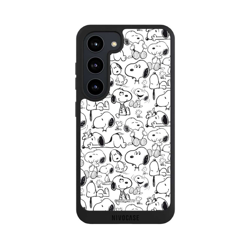 Galaxy S23 NIVOpure Classic Snoopy Pattern White