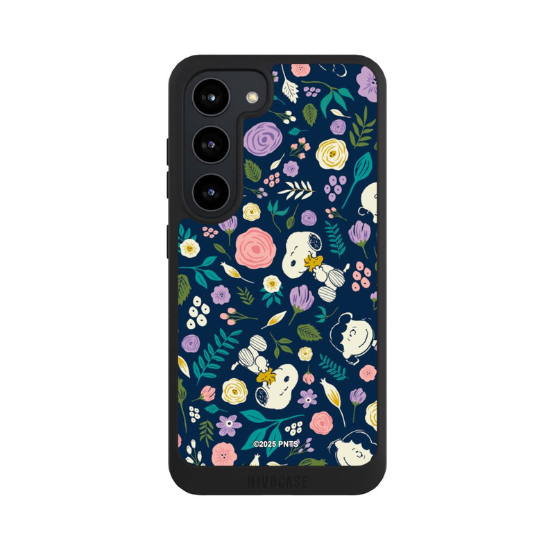 Galaxy S23 NIVOpure Peanuts Dark Flower Pattern