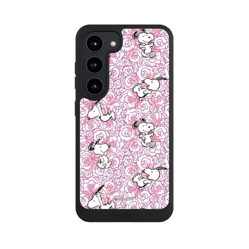 Galaxy S23 NIVOpure Peanuts Pink Roses Pattern