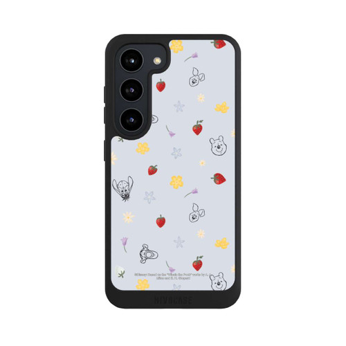 Samsung Galaxy S23 NIVOpure Winnie Puuh und Freunde Erdbeer Muster Blau