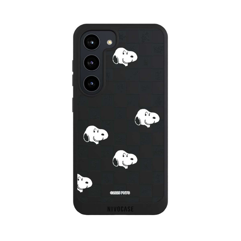 Galaxy S23 NIVOpure Snoopy Checked Pattern