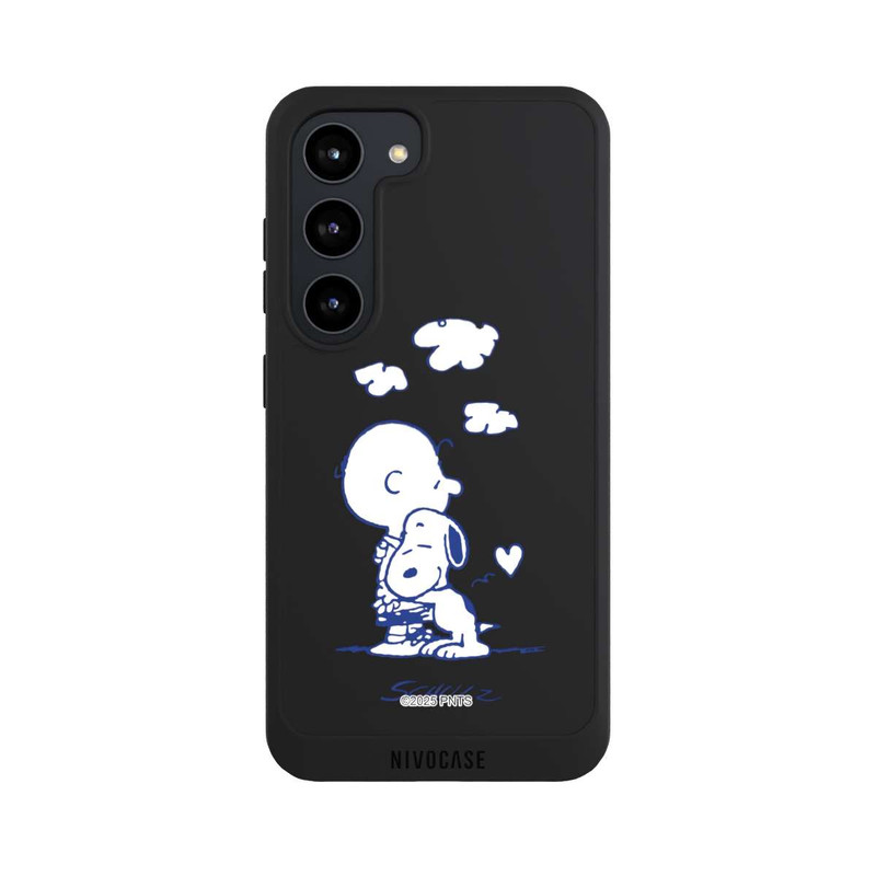 Galaxy S23 NIVOpure Peanuts Charlie Brown Snoopy Hug Transparent