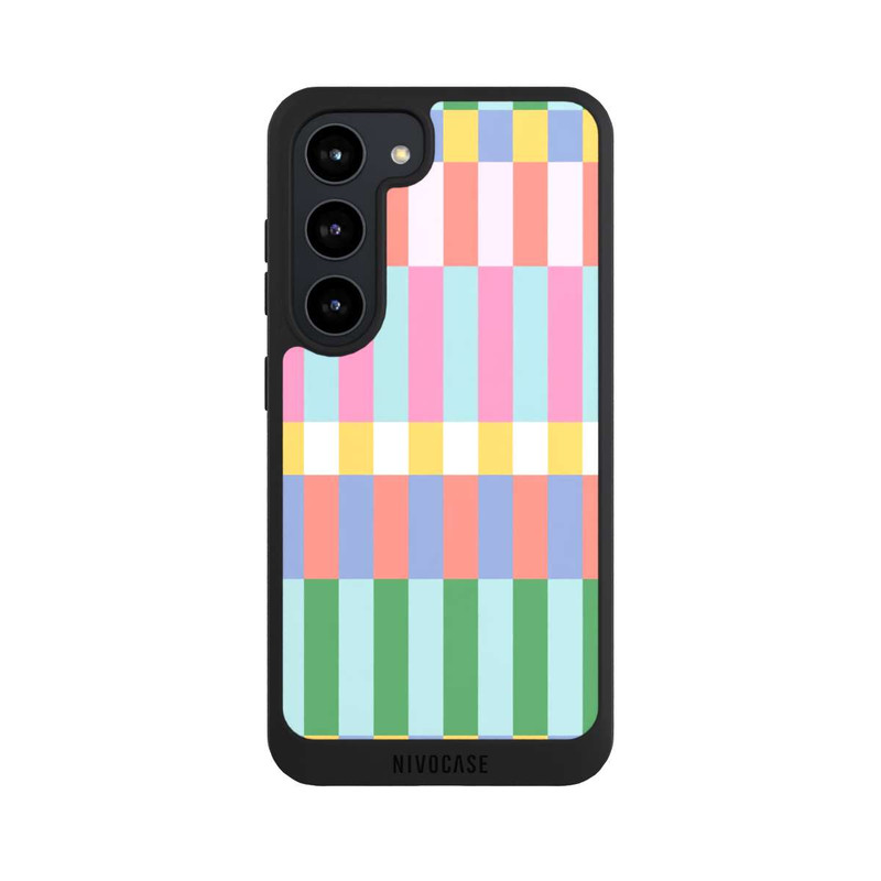 Galaxy S23 NIVOpure Checked Theme Pastel
