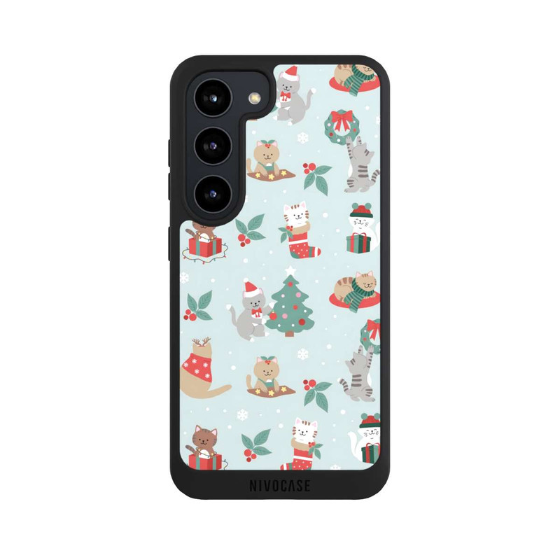 Galaxy S23 NIVOpure Chats Festifs dans un Payage d'Hivernal