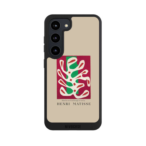Samsung Galaxy S23 NIVOpure Blanche sur Fond Rouge et Vert by Henri Matisse