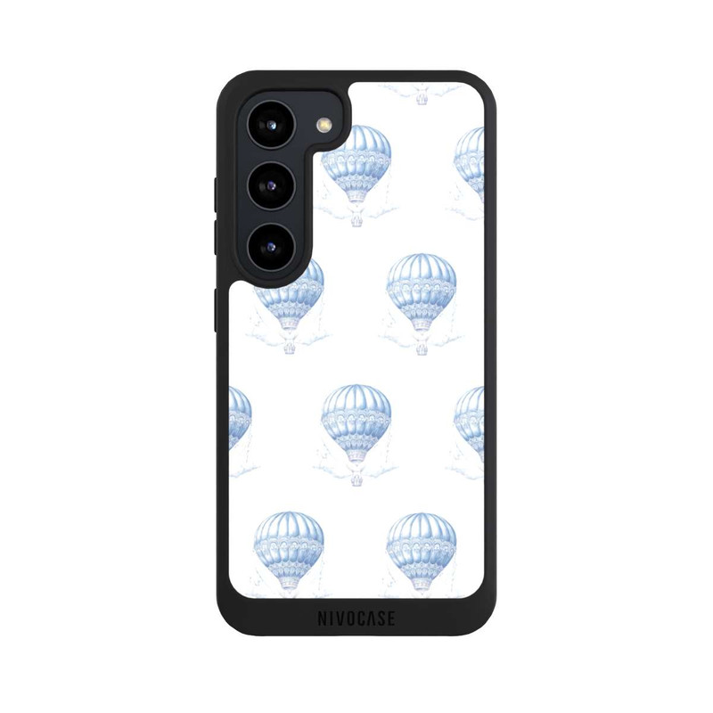 Galaxy S23 NIVOpure Balloon Pattern Girl Toile de Jouy mit KI