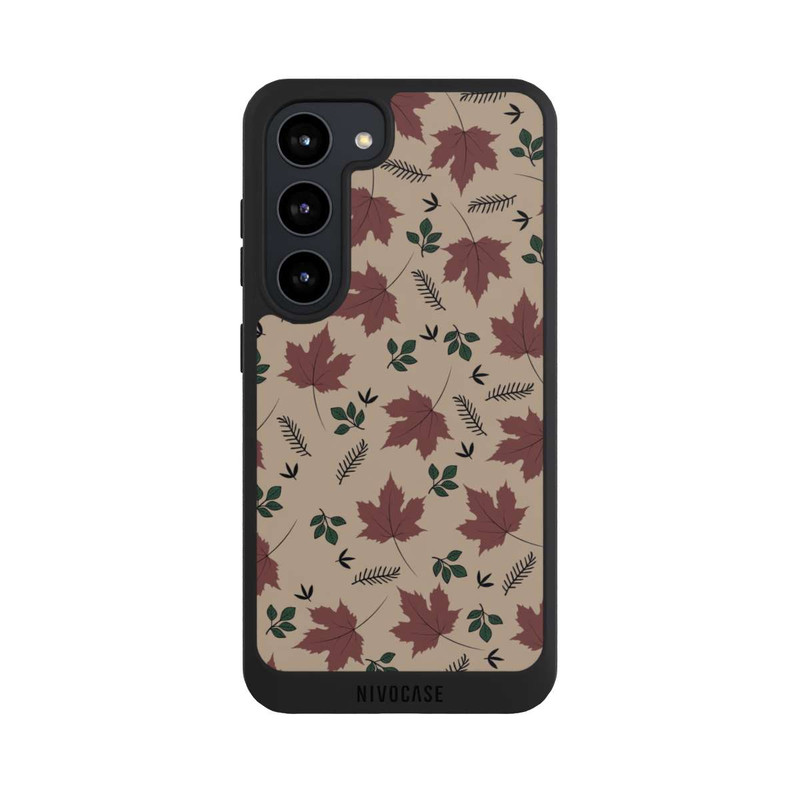Galaxy S23 NIVOpure Brown Leaves Falling Pattern