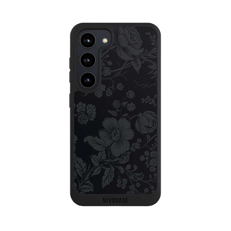 Galaxy S23 NIVOpure Dunkle Blumen Vintageoptik