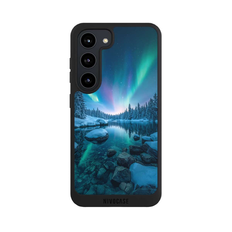 Galaxy S23 NIVOpure Aurores boréales Briller avec IA