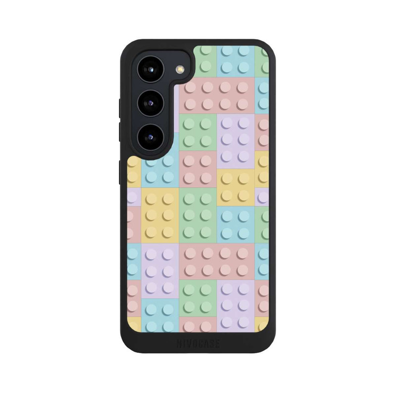 Galaxy S23 NIVOpure Buntes Blockmuster