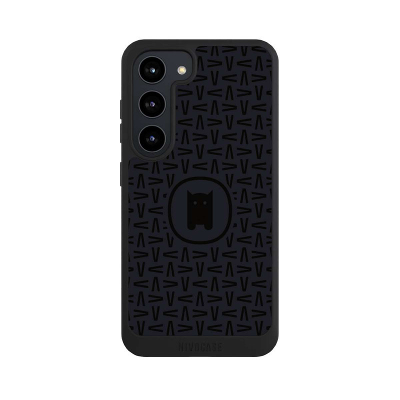 Galaxy S23 NIVOpure Nivocase Muster Schwarz Grau
