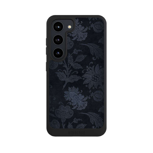 Samsung Galaxy S23 NIVOpure Velours Floral Argenté