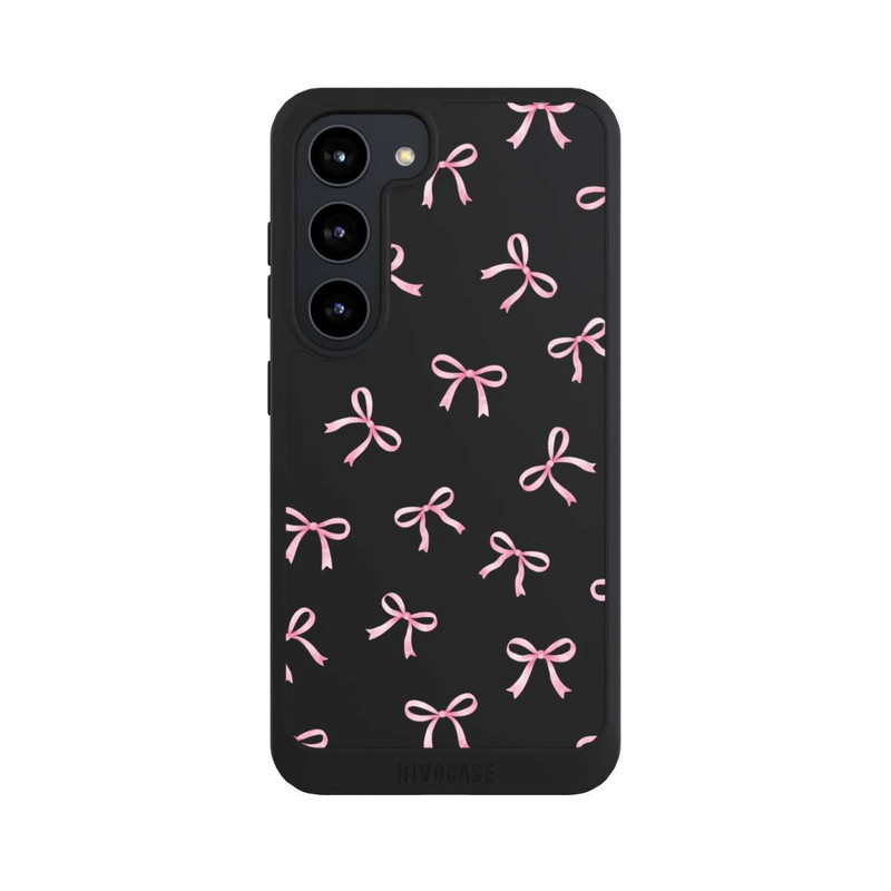 Galaxy S23 NIVOpure Rosa Schleifen transparent mit KI