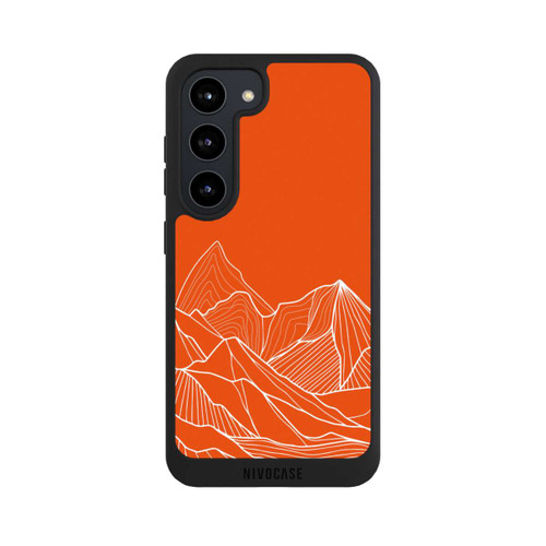 Samsung Galaxy S23 NIVOpure Höhenlinien Berg Orange