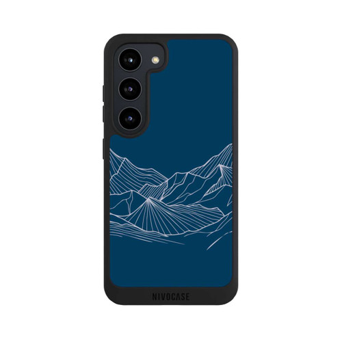 Samsung Galaxy S23 NIVOpure Blue Mountain Contour Lines