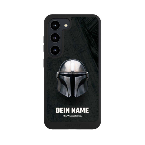 Samsung Galaxy S23 NIVOpure Star Wars Mandalorian Black Helmet customisable