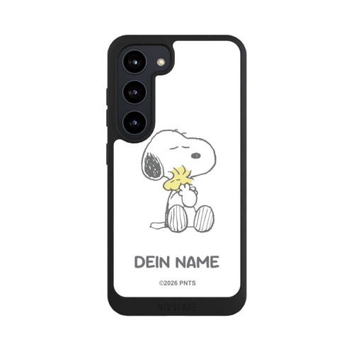 Samsung Galaxy S23 NIVOpure Snoopy And Woodstock Cuddling Personalisierbar