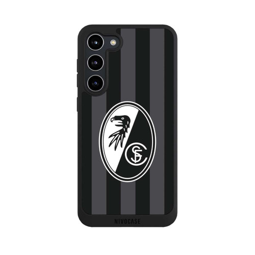 Samsung Galaxy S23+ NIVOpure SC Freiburg - Grau Gestreift
