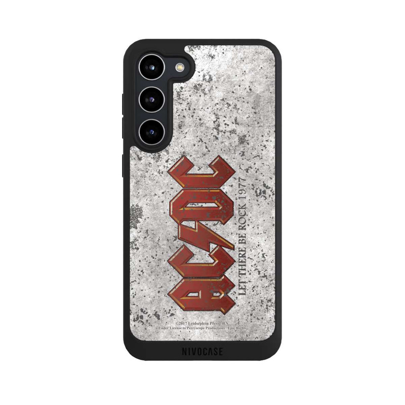 Galaxy S23 + NIVOpure ACDC Let There Be Rock Grau