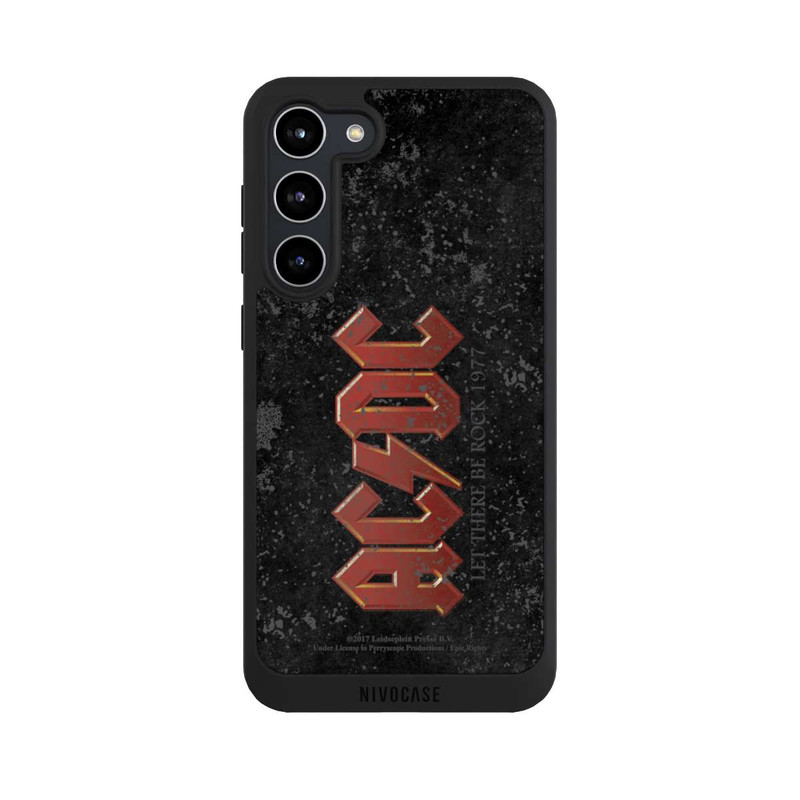 Galaxy S23 + NIVOpure ACDC Let There Be Rock Anthrazit