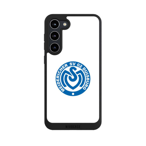 Samsung Galaxy S23+ NIVOpure MSV Logo auf Weiß