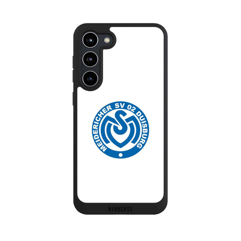 Galaxy S23 + NIVOpure MSV Logo auf Weiß